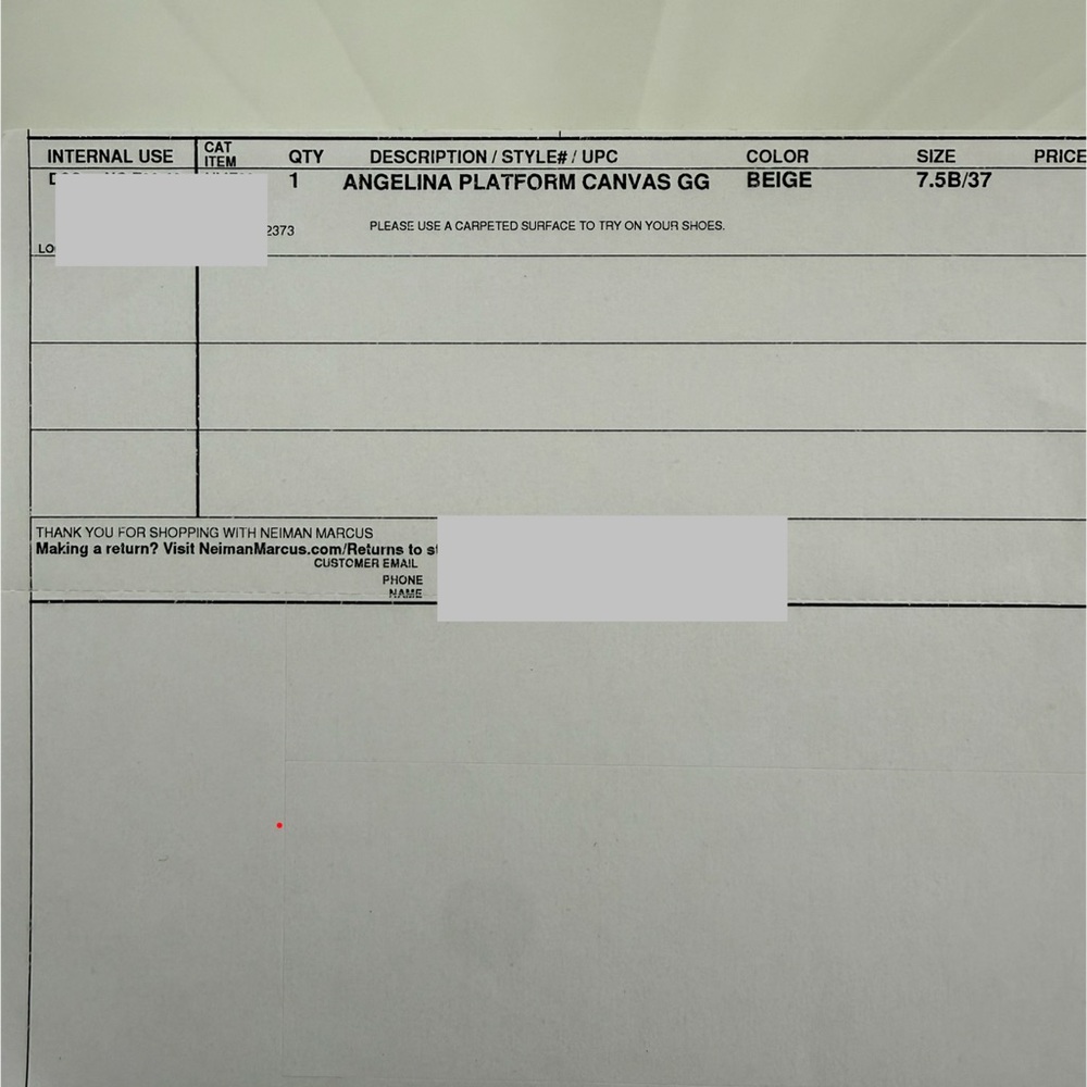 Gucci Angelina GG Canvas Flatform Slide Sandals Size 37 w/ Box - Picture 15 of 16